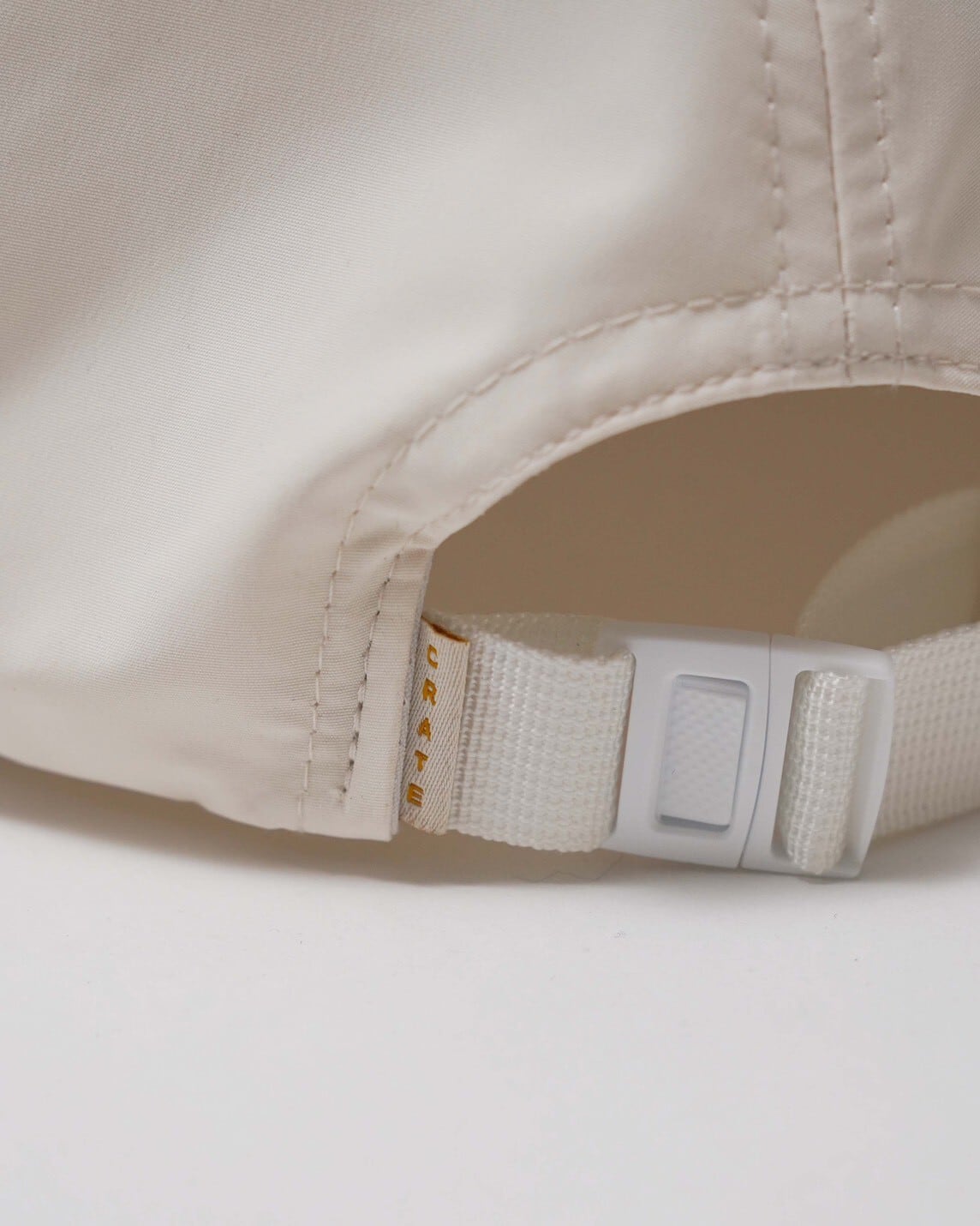 Dual Logo Nylon Cap IVORY | CRATE ATHLETICS