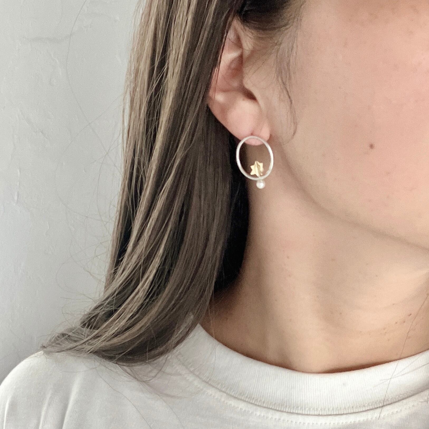 満月の夜/耳飾りピアス