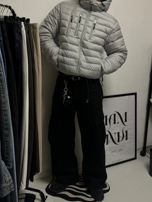 Lightweight Cropped Hooded Puffer Jacket (3color)