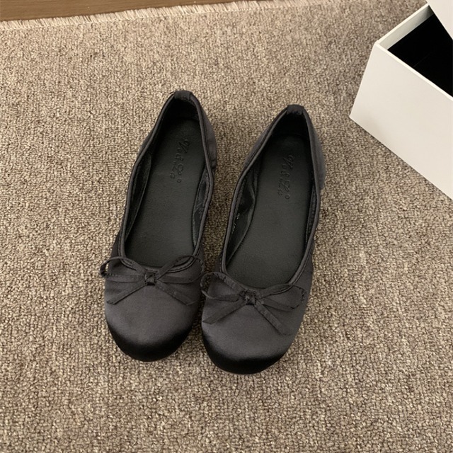 satin ribbon ballet shoes J00134