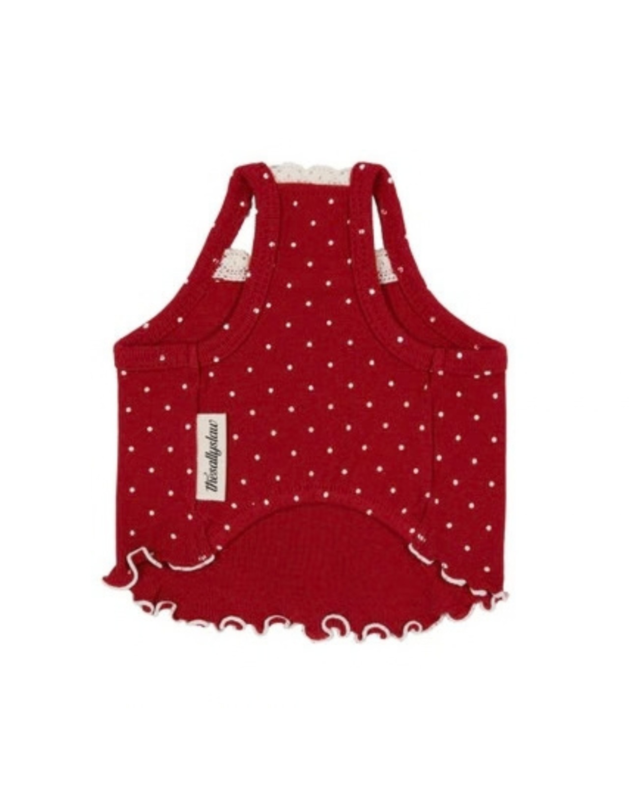 【予約】[ thesallyslaw ] Chloe Top｜Wine Dot - 7