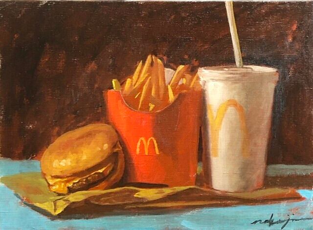 【1点限定】YouTubeライブペインティング作品「マクドナルド」