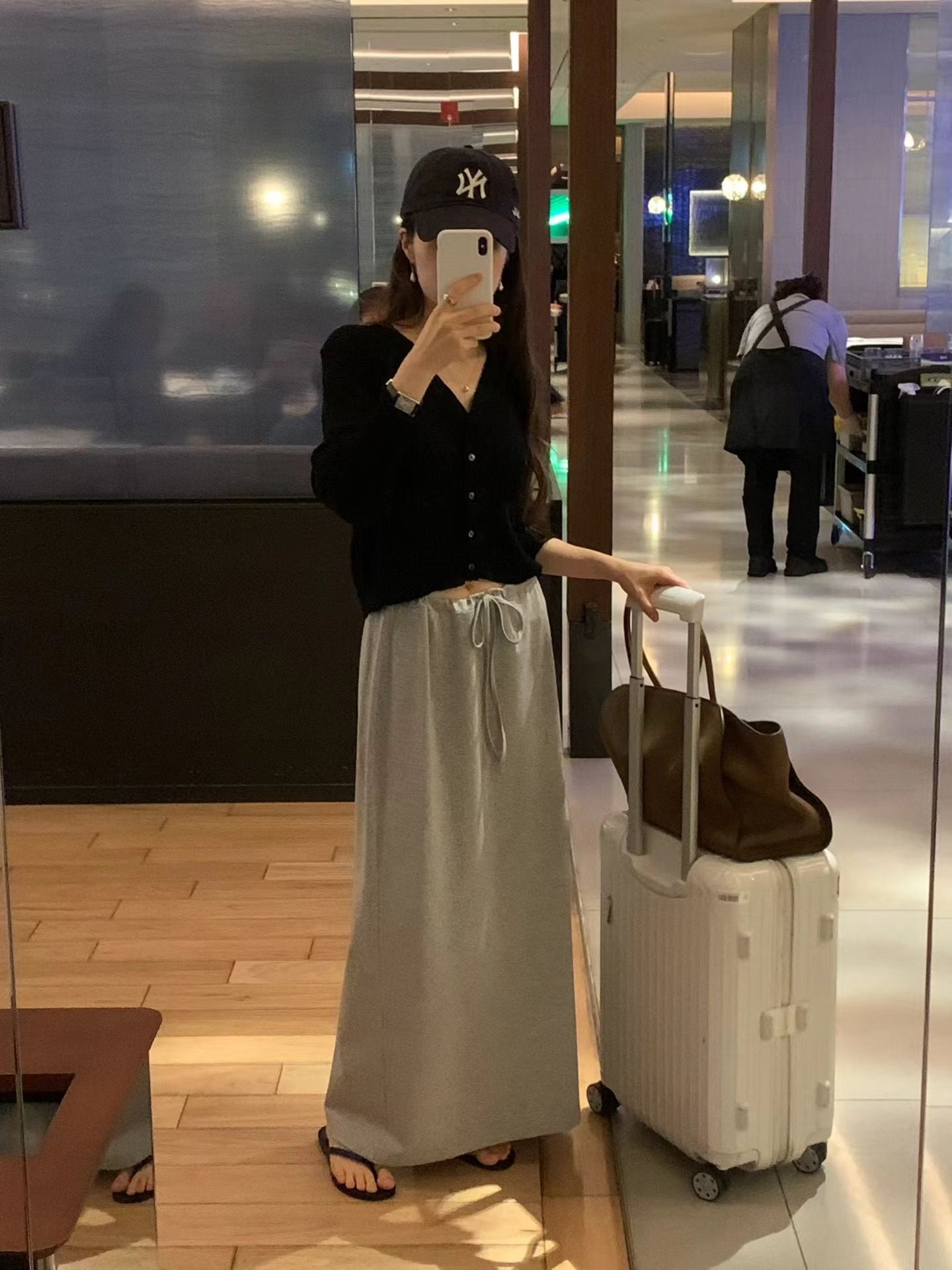 (予約) ounce / Airy Maxi skirt
