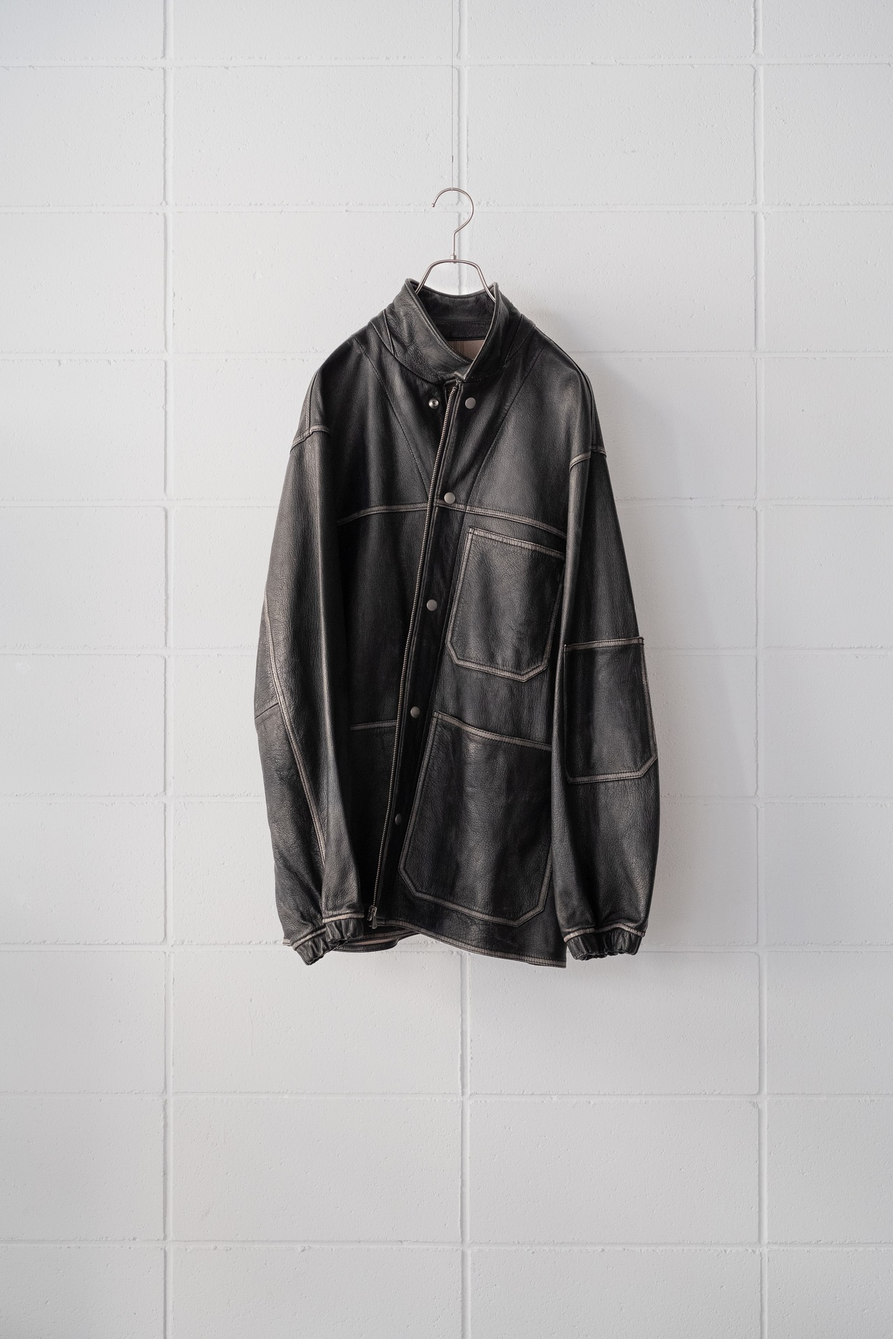 【店頭販売限定】barbell object / leather coverall size1 在庫あり