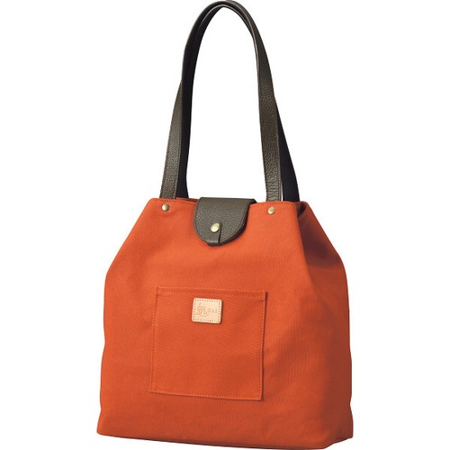 ★ＨａＬ　倉敷産帆布×姫路レザー　Ａライントート テラコッタ