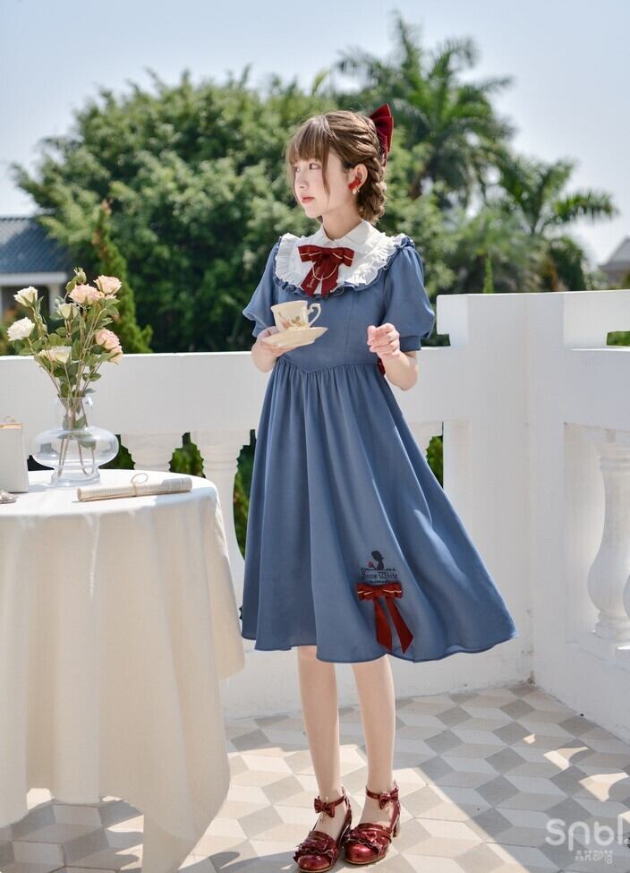 424 レディース 可愛い ロリータ ディズニー 白雪姫 公認 ワンピース C0f1f8 Lachouette