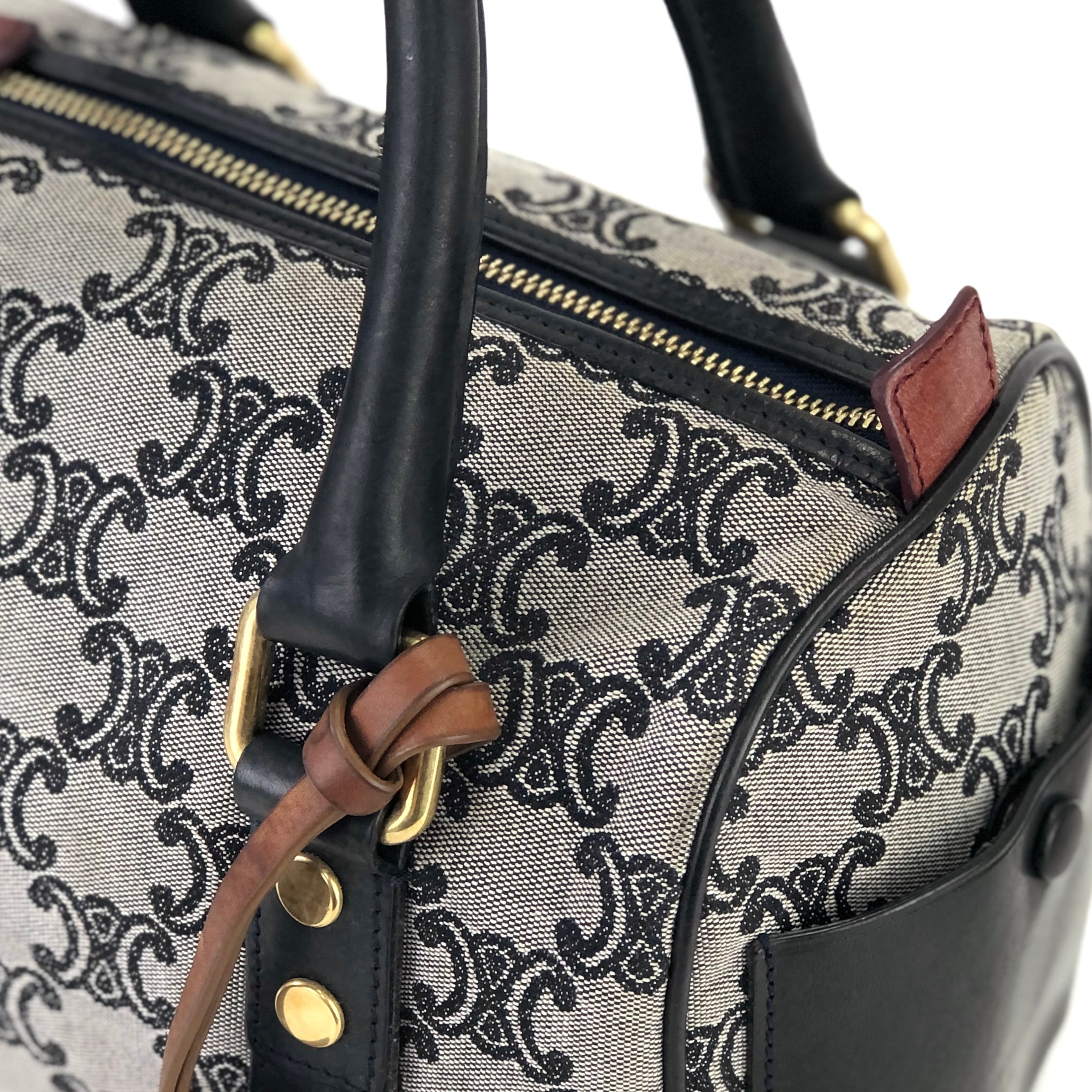 CELINE セリーヌ トリオンフ ジャガード ミニボストン CELINE セリーヌ トリオンフ ジャガード ミニボストン