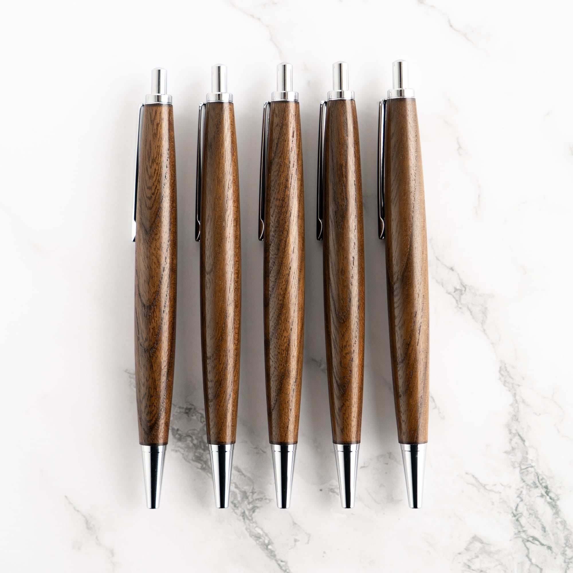 木軸ボールペン】神代けやき（神代欅） 上杢 / ノック式木製ボールペン