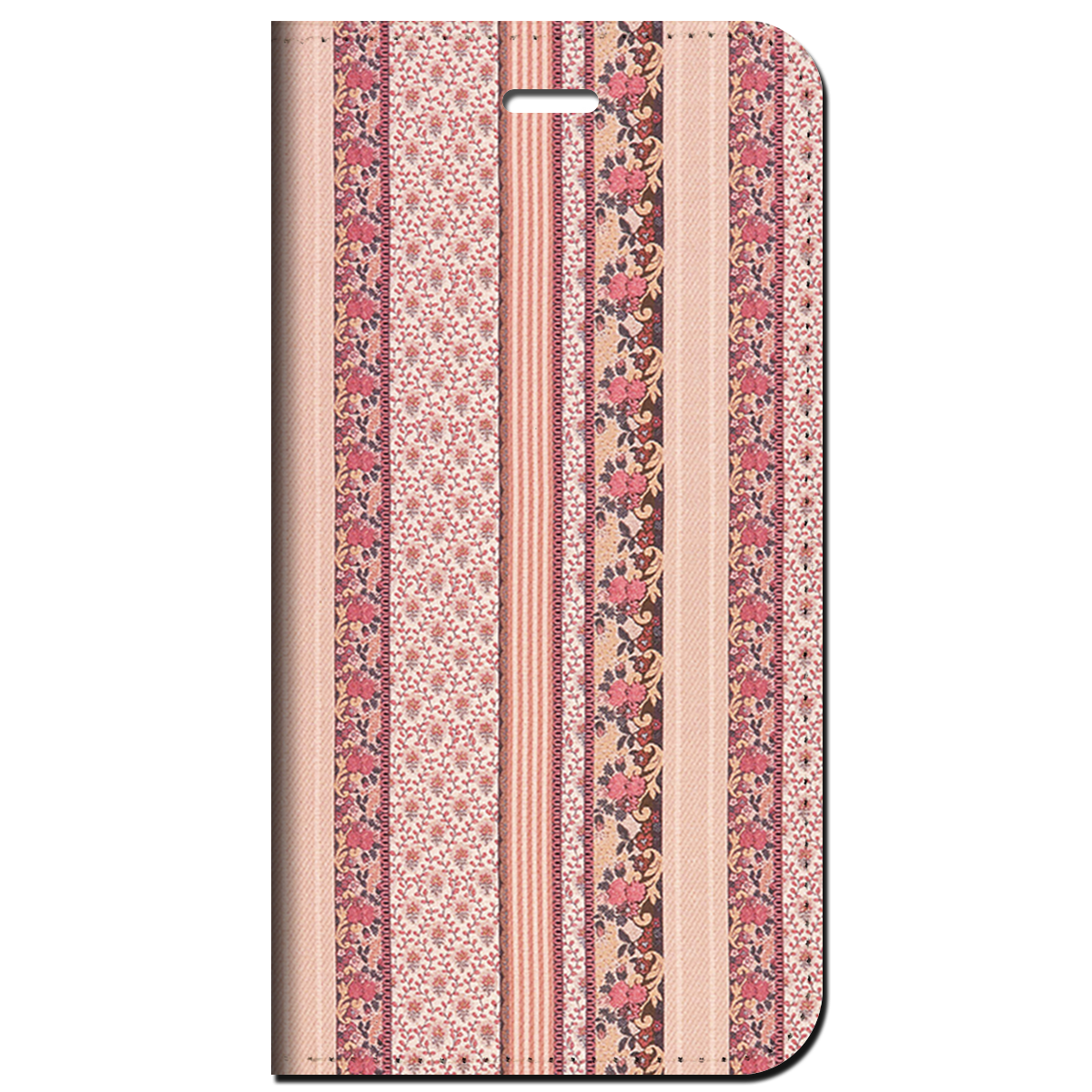 iPhone対応 スマホ 手帳型ケース カントリー02-ピンク01 イラスト 自然 フラワー 絵画 アート 【iPhone17 / iPhone16 / iPhone16e / iPhoneSE 他 iPhone各機種対応】 st69