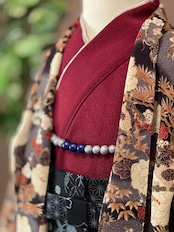 【受注製作】3歳 龍と牡丹のちりめん羽織・着物・袴 男の子の祝い着