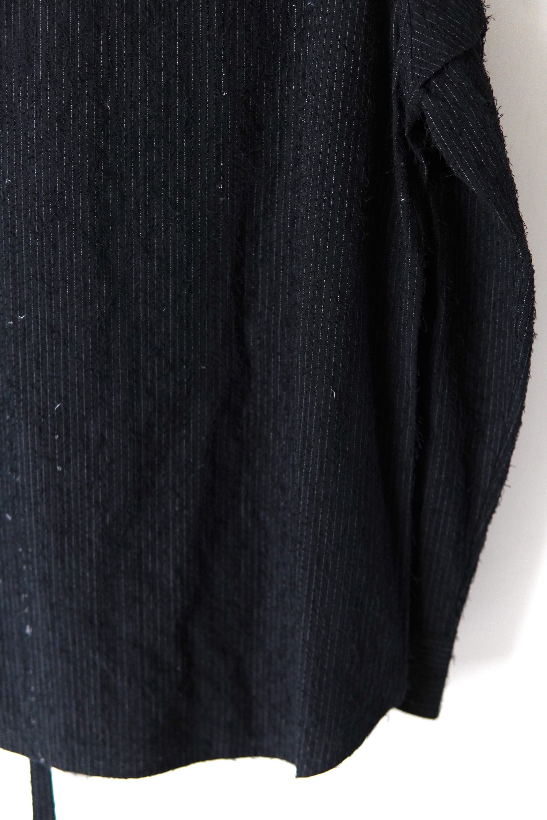 MASU / SHAGGY STRIPE BOW TIE SHIRT | POETRY