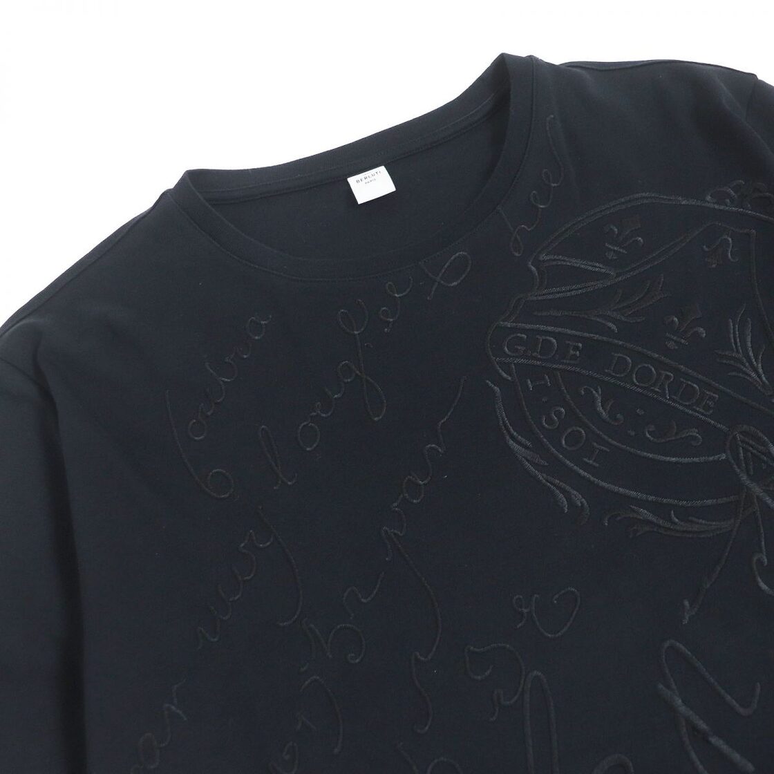 美品□BERLUTI/ベルルッティ カリグラフィ スクリット ロゴ エンブロイ 
