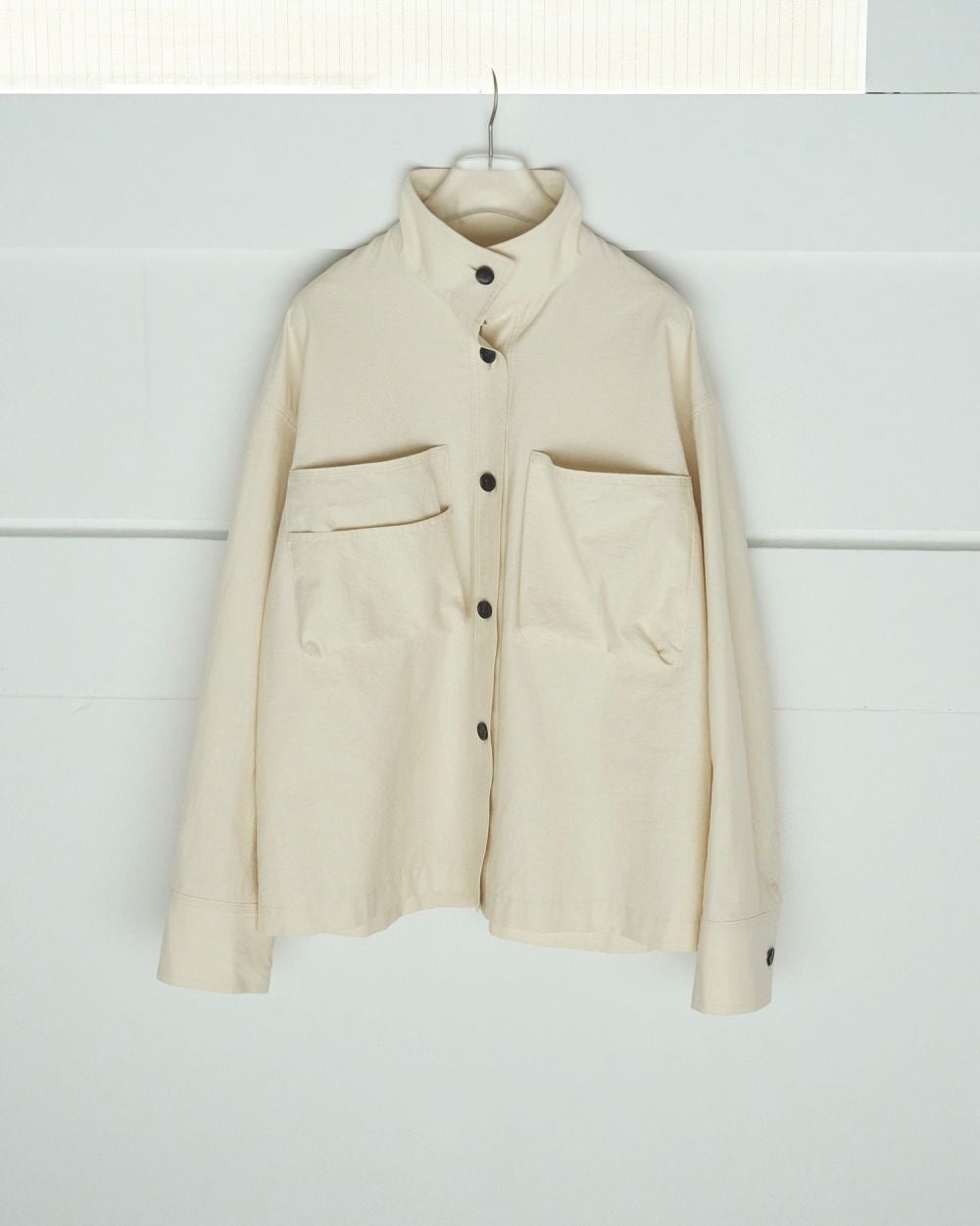 anuke 】Pocket Standcollar Shirts | valance 福井｜レディース