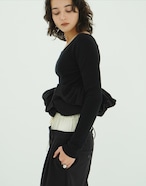 CLANE W BALLOON SHORT KNIT TOPS 3色展開