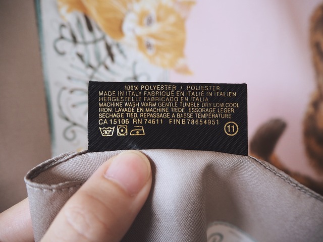 Made in Italy vintage cat motif scarf