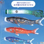 徳永鯉のぼり 【金彩弦月之鯉 豪 庭園スタンドセット（2.5Ⅿ6点）】 庭園用｜鯉のぼり｜こいのぼり thumbnail 1