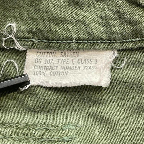 60-70s アメリカ軍 実物 OG107 ベイカーパンツ 36/31 詳細写真9