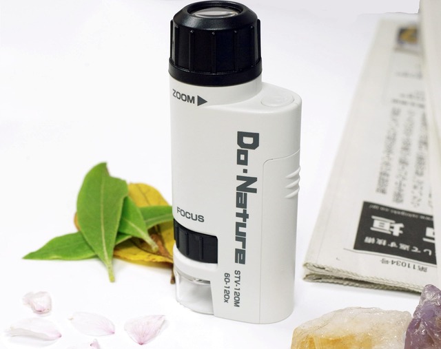 Kenko 顕微鏡 Do・Nature 60-120倍 LEDライト内蔵 コンパクト携帯型 STV-120M