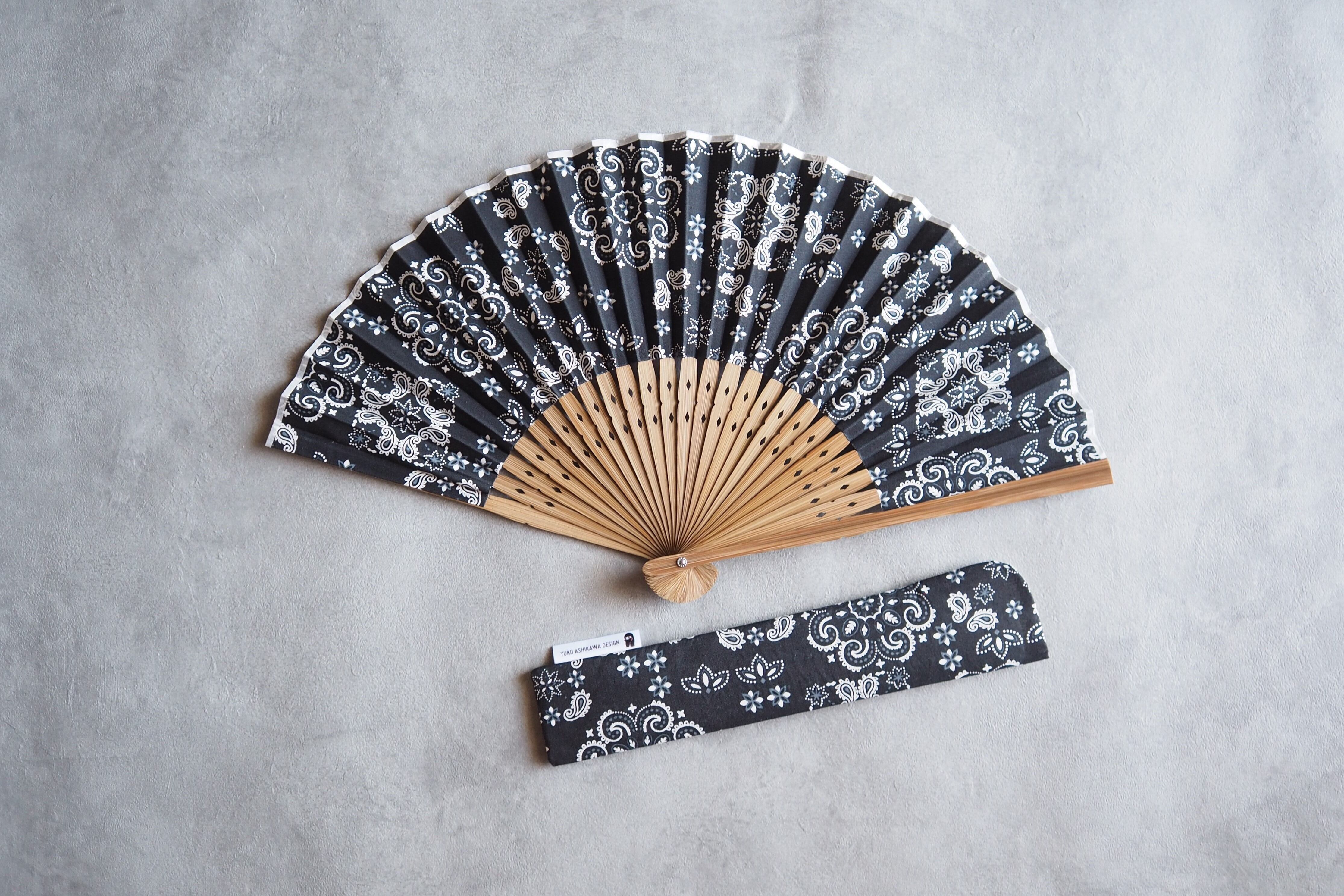 Japanese fan【Bandana × Natural】