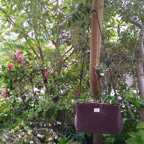 ポシェット　（ミモザイエロー／ダークブラウン）