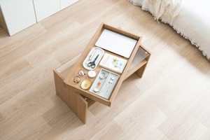 【幅75cm】Lana ガラス天板センターテーブル