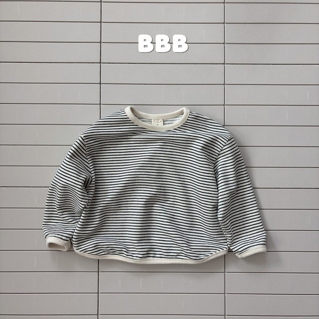 《予約》送料無料【Bella bambina】Balloon Stripe Tee