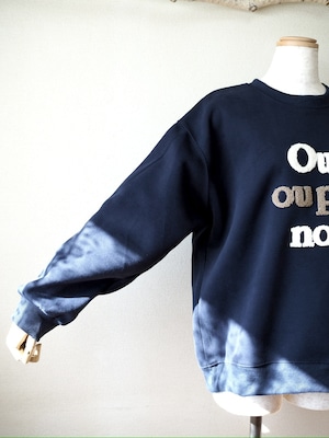 パイルロゴスウェット　<ネイビー>