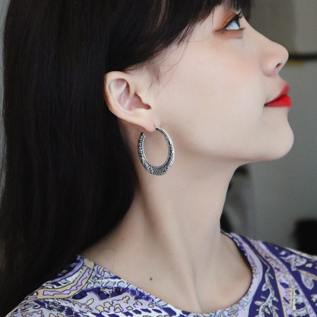 ボヘミアンエスニックスタイルスタンダードイヤリング レディース レトロ 指輪 延命家ファッション88858659914