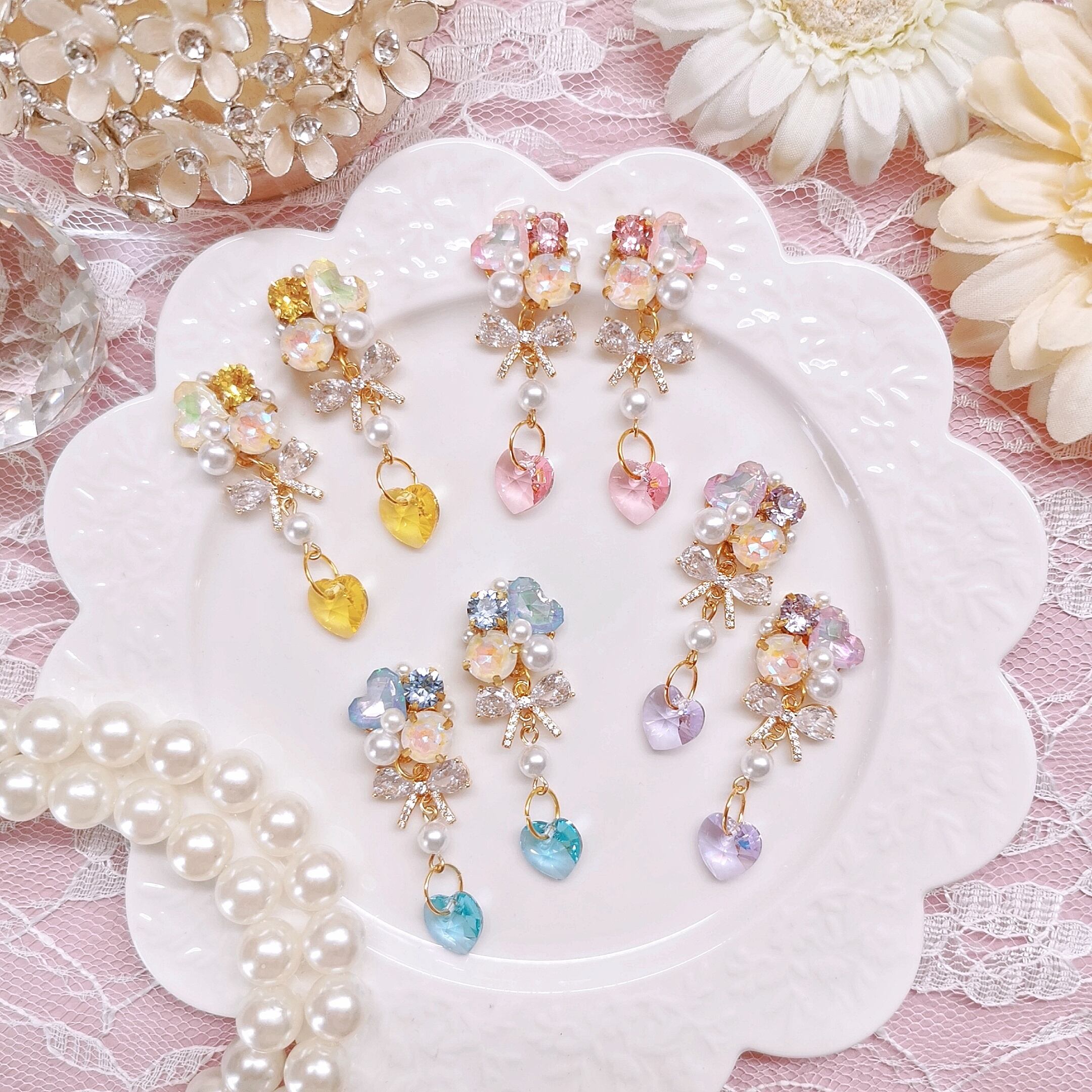 special price♡《 キラキラハート推しカラー 》 ピアス/イヤリング 