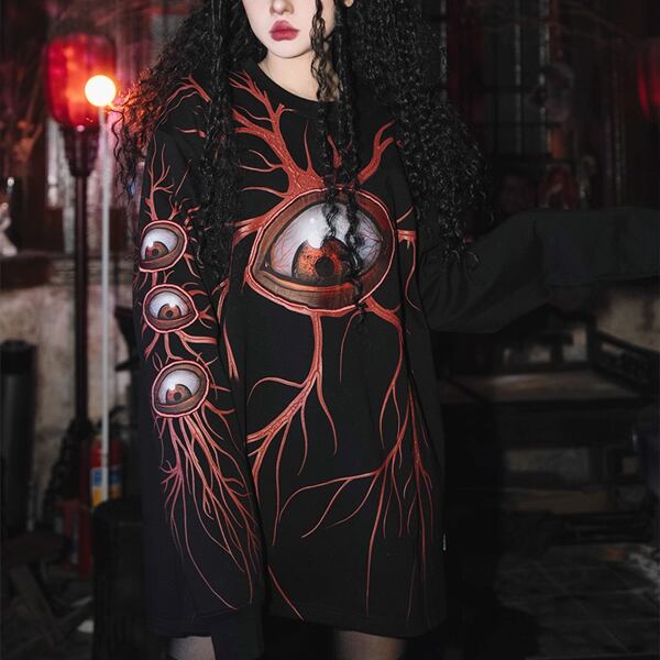 ブラッドベインアイスリーブロゴロングスリーブカットソー(ruf_02507)