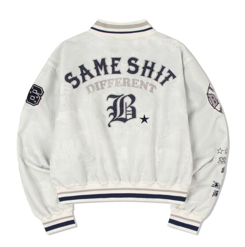 ☆LE SSERAFIM ウンチェ 着用！！【BADEE】Varsity Baseball Jacket