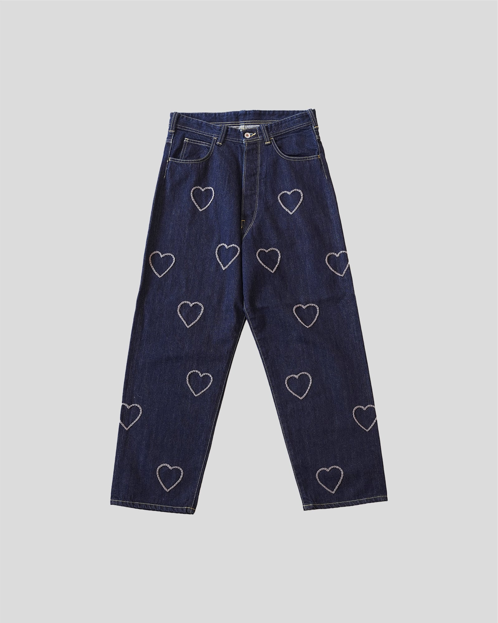 CC HAPPY DENIM 5P PANTS -HEARTFULL O.W- | BEARD ROOM