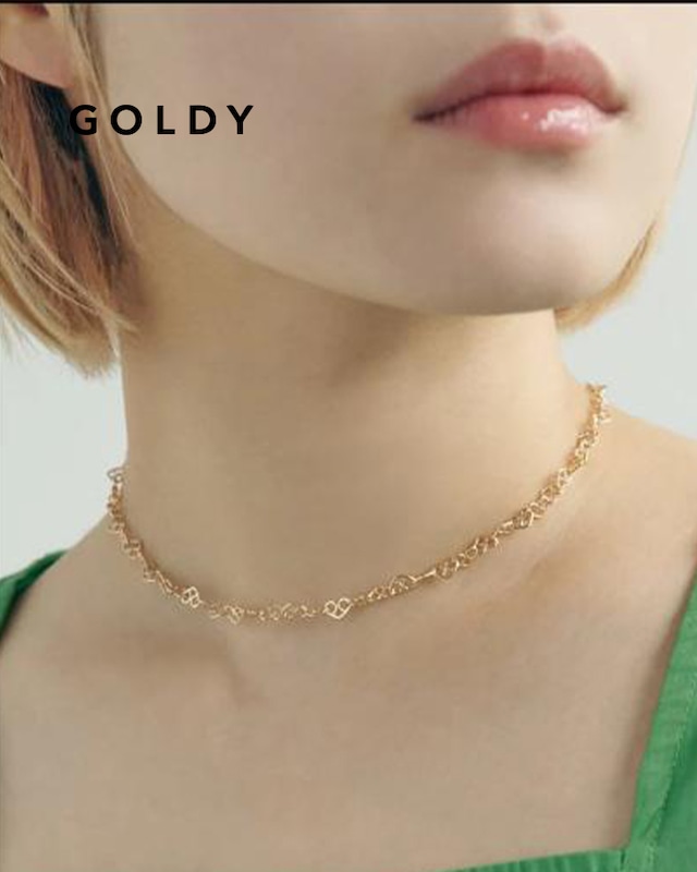 GOLDY/ゴールディ/ハート ライン タトゥー チョーカー/アクセサリー/3240401【追跡可能メール便180円】