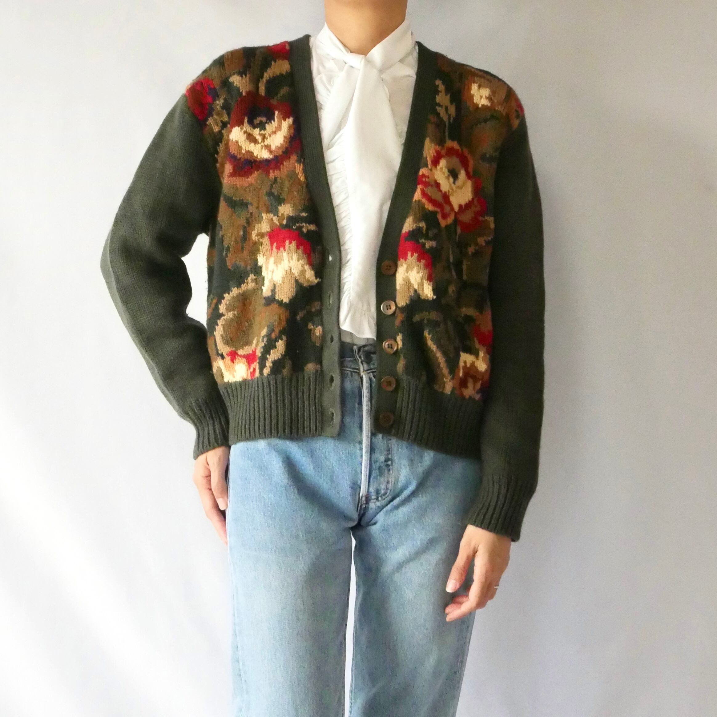 80s vintage ニット カーディガン 短丈 y2k グランジ gal 90s OLD BALENCIAGA 短丈 ニットカーディガン y2k グランジ - メルカリ
