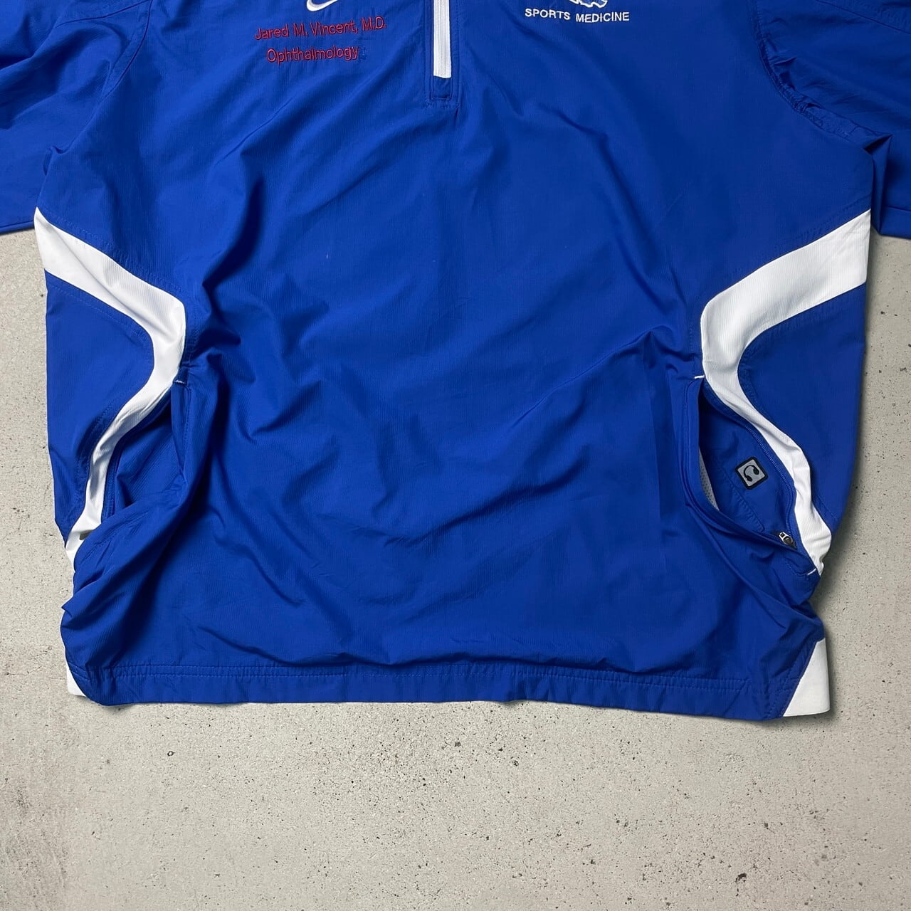 00年代 NIKE TEAM ナイキ チーム ポリエステル ハーフジップ ウォーム