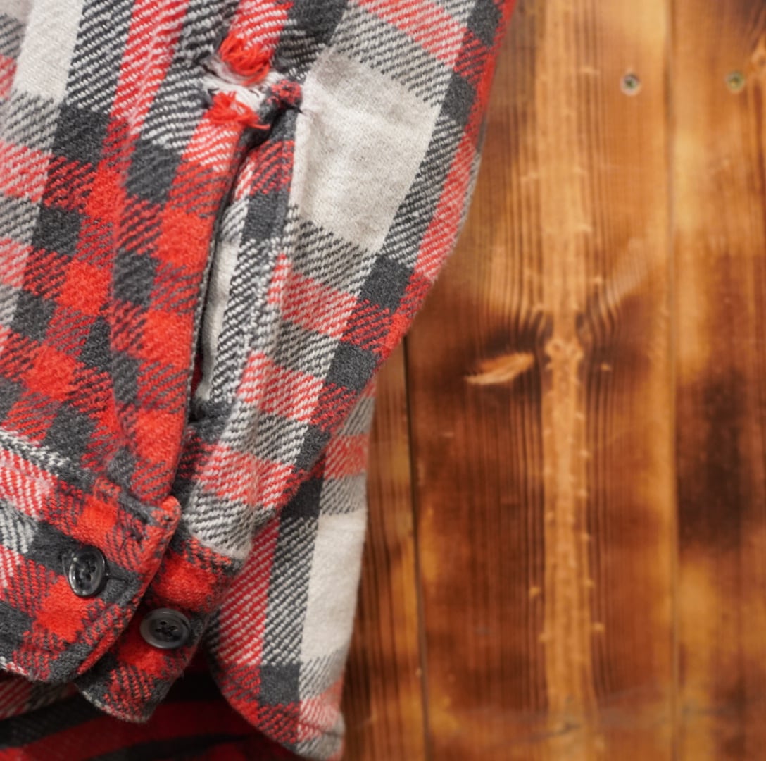 st.john's bay bigmac ダブルネーム ヘビーフランネルシャツ L ビッグ