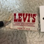 80s〜90s USA製　Levi’s ボアデニムジャケット　ミドル丈　ブルー　L リーバイス