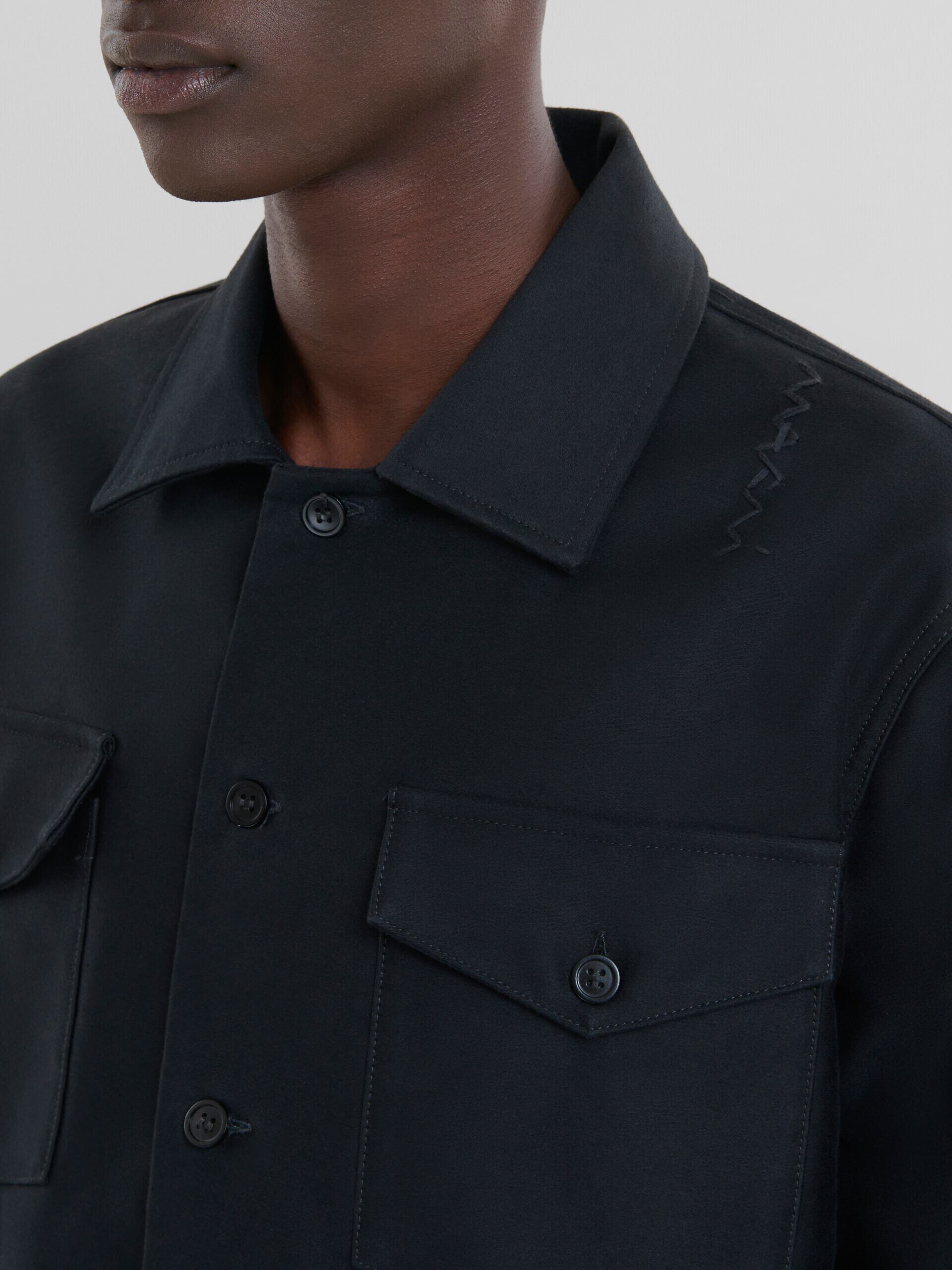MARNI ORGANIC COTTON MOLESKIN SATIN SHIRTS BLACK CUMU0310S1 | BEST 