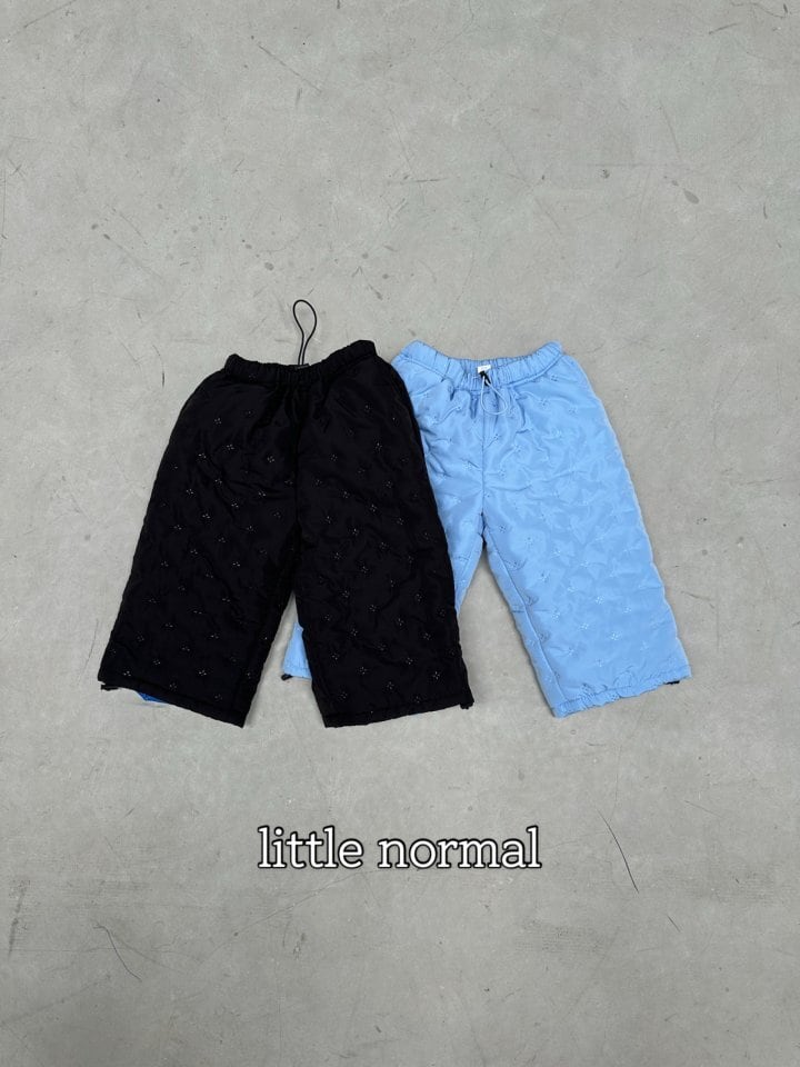 ※11/23まで5%OFF予約【little normal】padding pants /S-JS