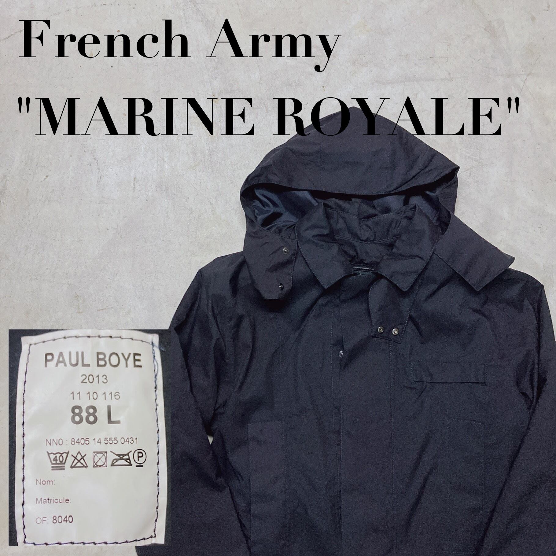 French Army 【MARINE ROYALE】希少サイズ88L フランス軍 マリン