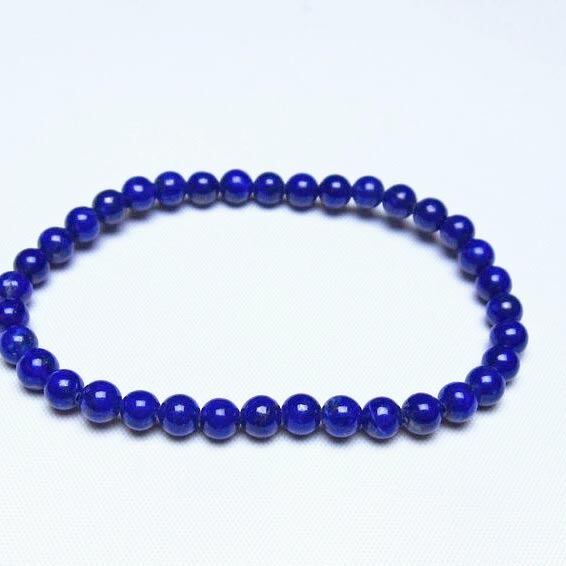 ラピスラズリ ブレスレット 5mm 一点物 メール便可 [M便 1/10] 111-48503
