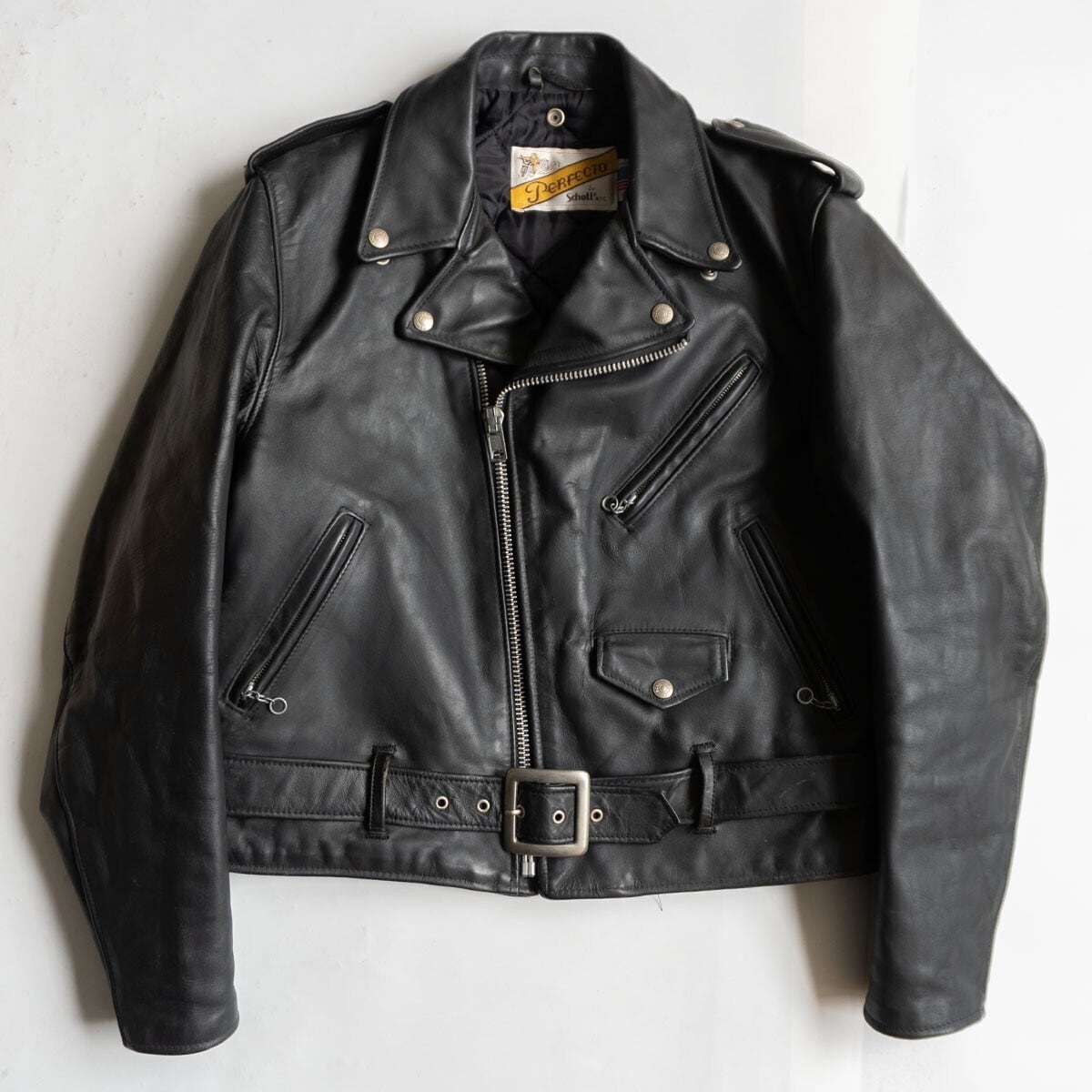 美品/ビッグサイズ】SCHOTT【618/ダブルライダース ジャケット】48