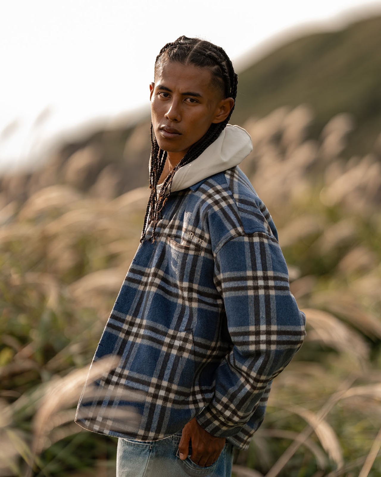 【#Re:room】WOOL CHECK JACKET［REJ153］