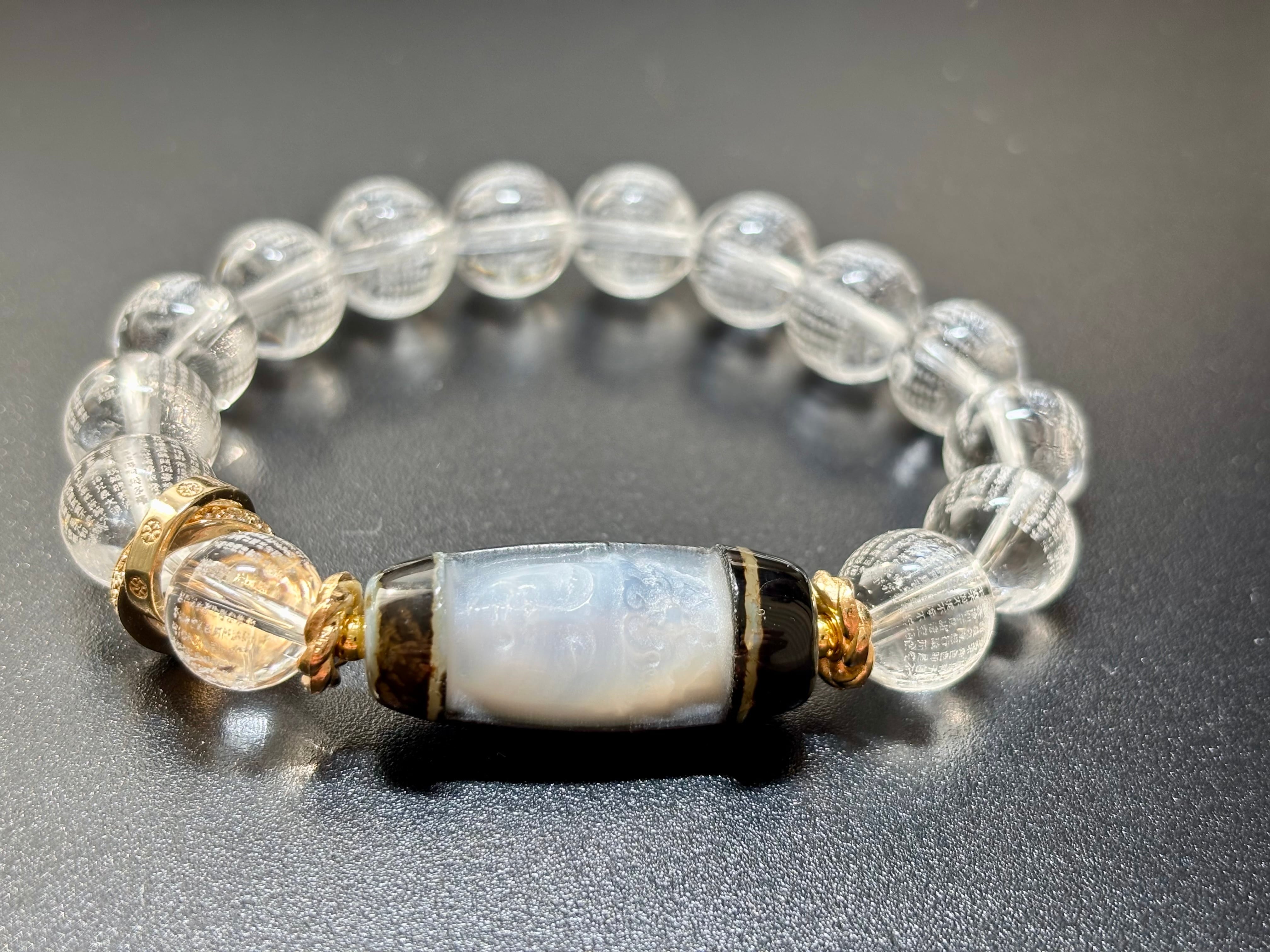 ゴールドルチル ルチル 天珠 シトリン ボタンカット デザインブレス ゴールドルチル ルチル 天珠 シトリン ボタンカット デザイン