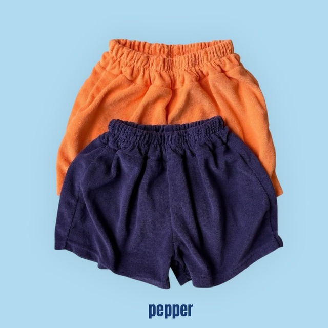 【取寄】pepper｜fanta terry shorts｜ファンタテリーショートパンツ｜XS-XL｜kids｜26 summer