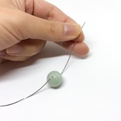 ラベンダー色で大人っぽく！翡翠一粒シルバーネックレス A貨翡翠 jd_ne1075