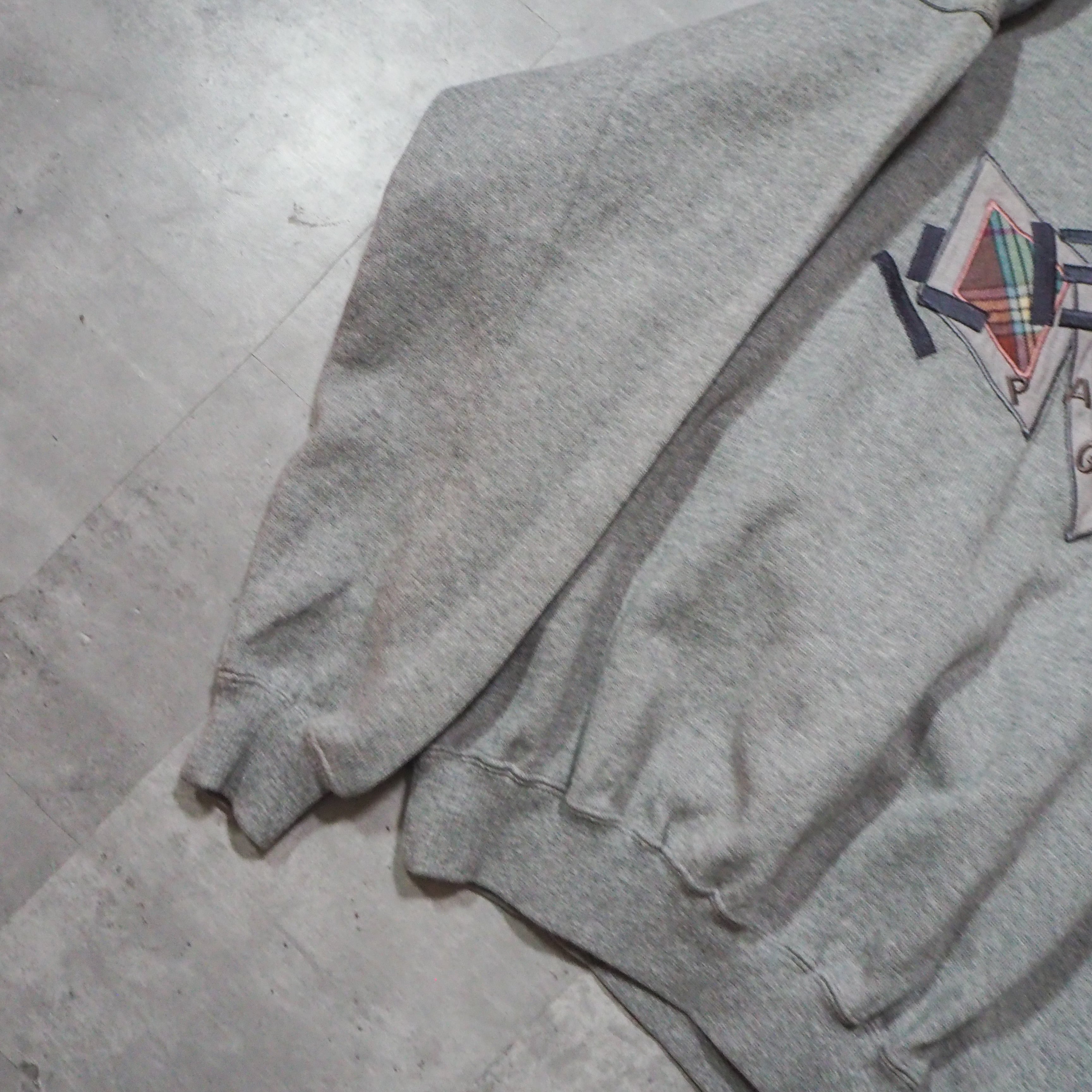 80s-90s “KENZO GOLF” logo gray sweat shirt 80年代 90年代 ケンゾー 