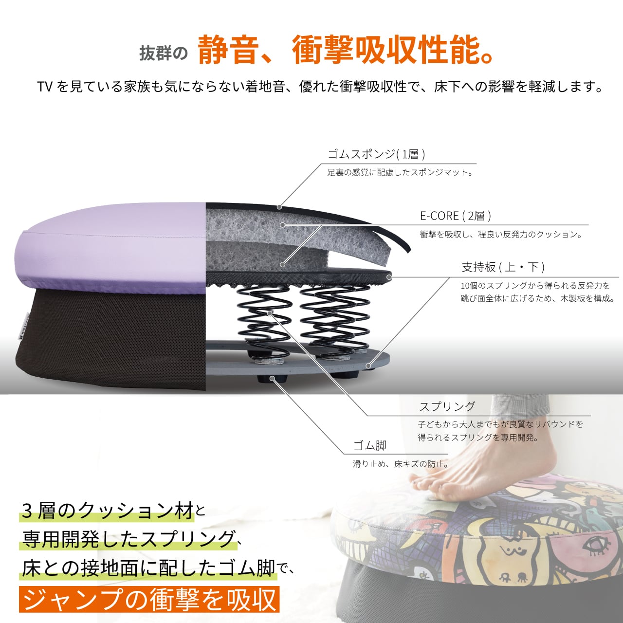 HOME TRAMPOLINE 【 Simple type 】 | MIRAI PLUS