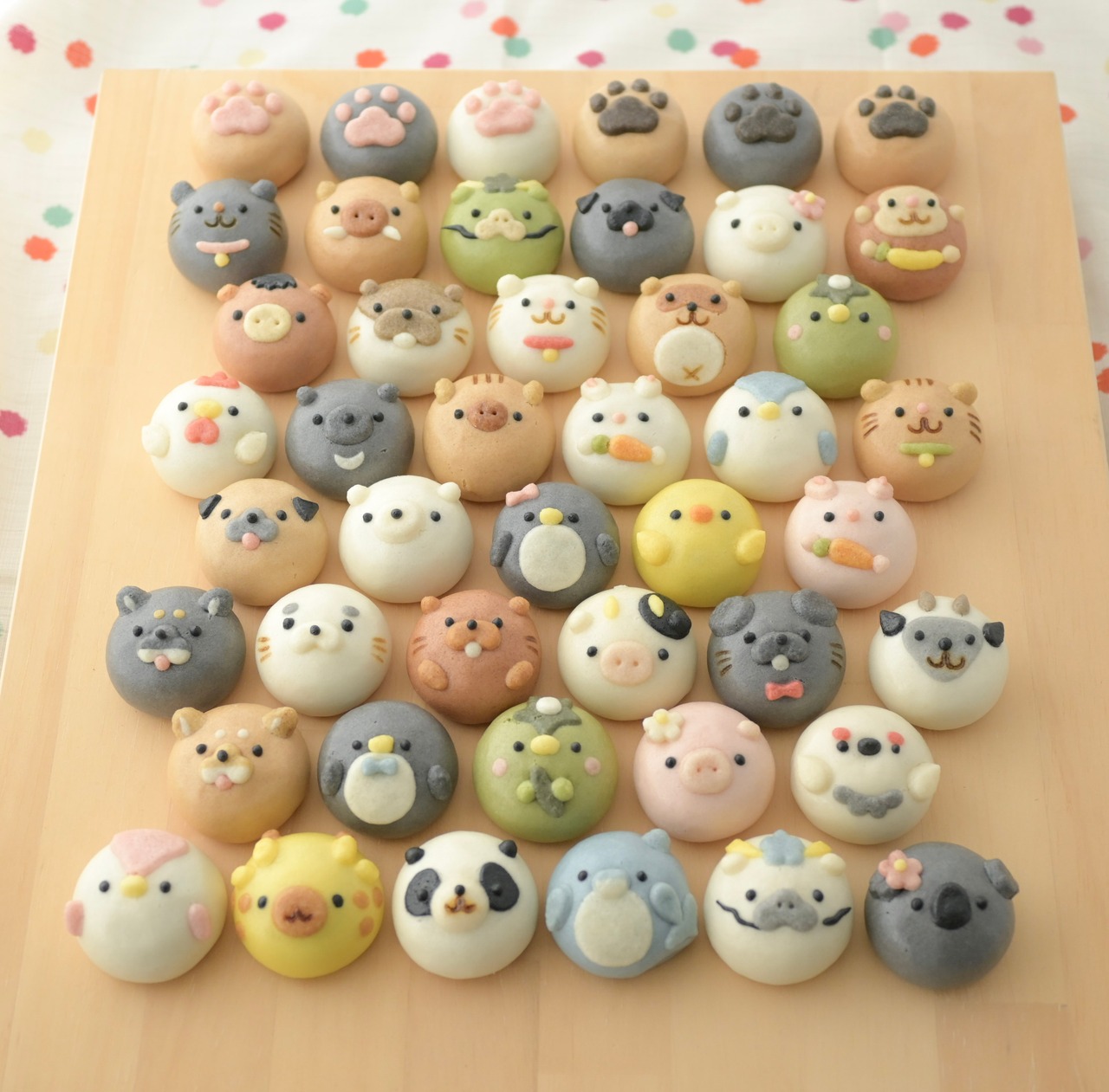 【選べる】まんまる動物まんじゅう6個入