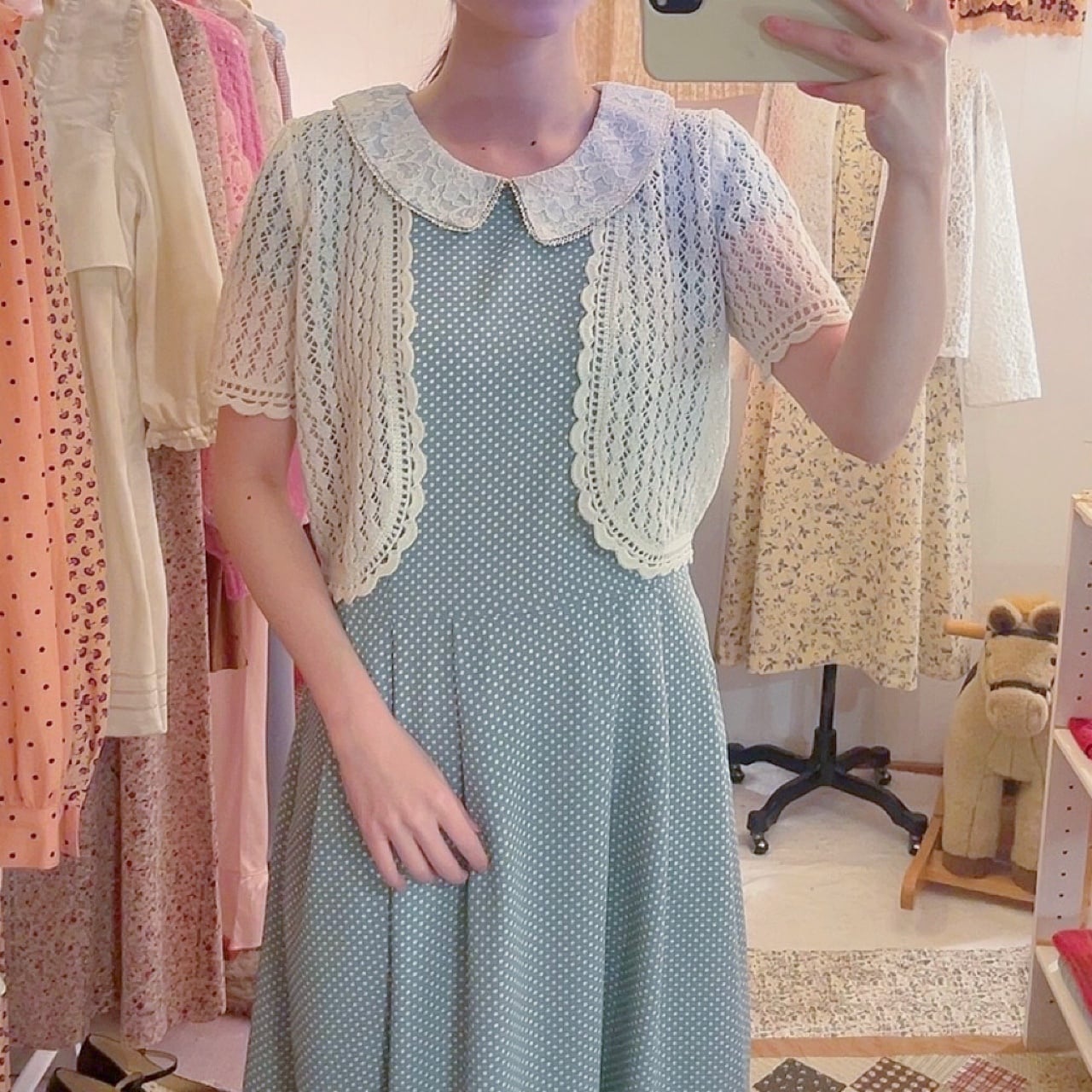 cream crochet knit bolero